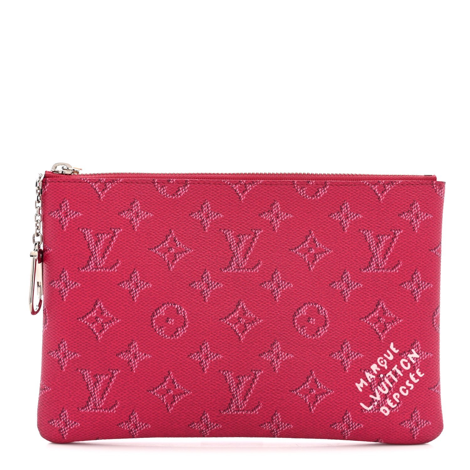 Louis Vuitton Monogram Heritage Key Pouch M Pondicherry Pink