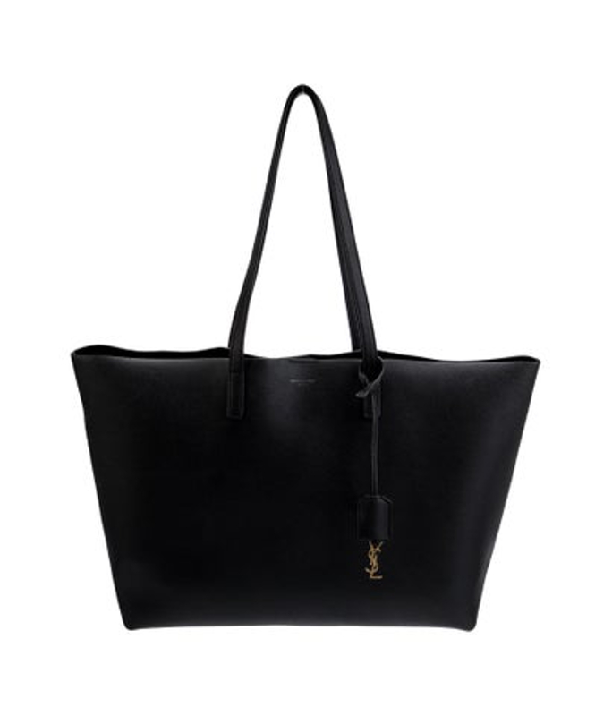 Saint Laurent Laurent Leather Shopping Tote East West