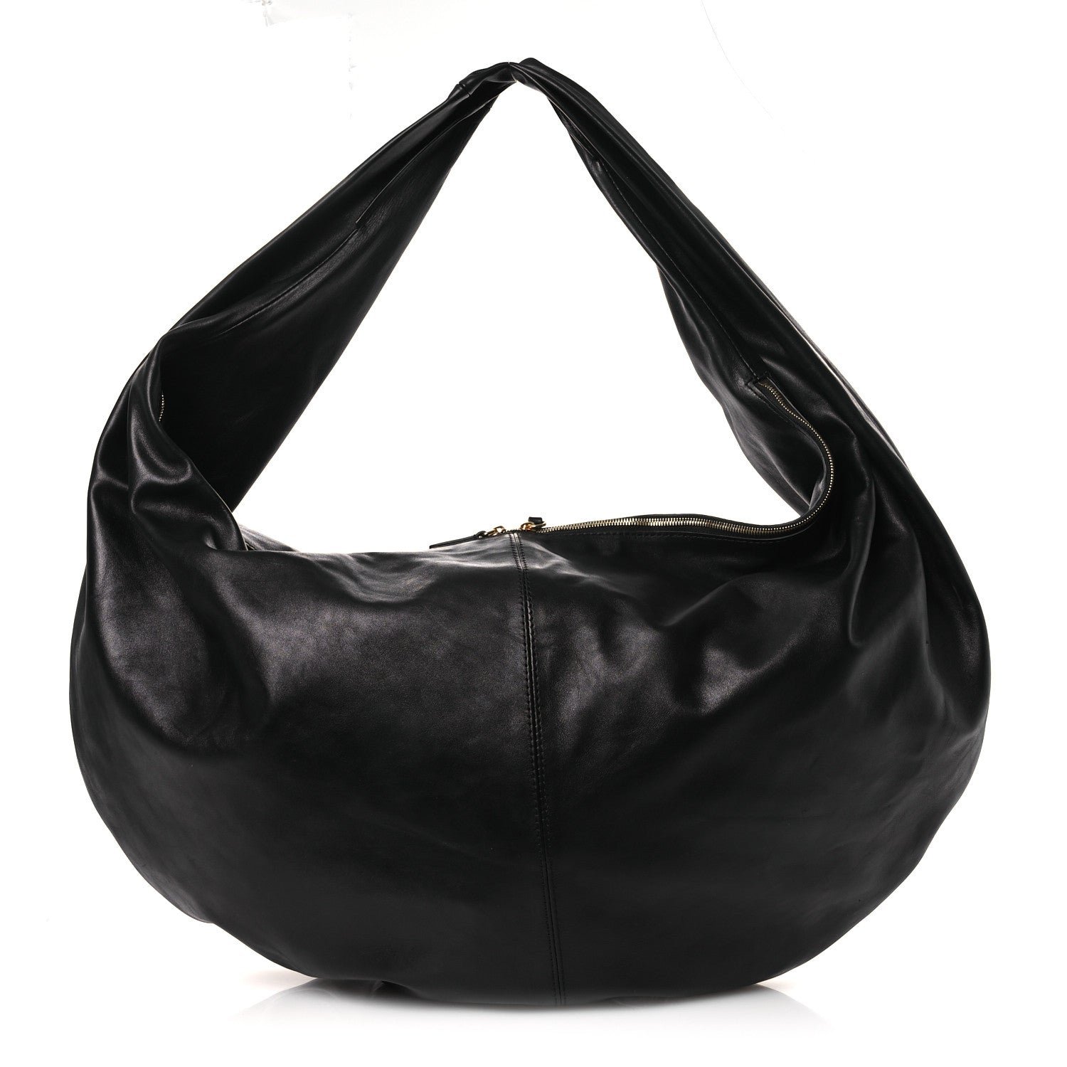 Khaite Vintage Calfskin Extra Large Olivia Hobo Black