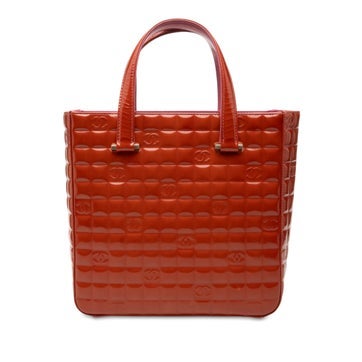 CC Chocolate Bar Patent Leather Tote