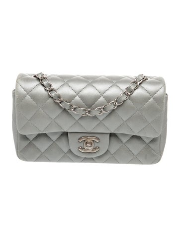 Mini Metallic Rectangular Classic Flap