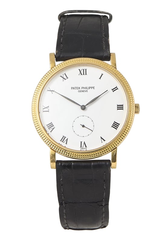 White Gold Calatrava 3919J 33mm
