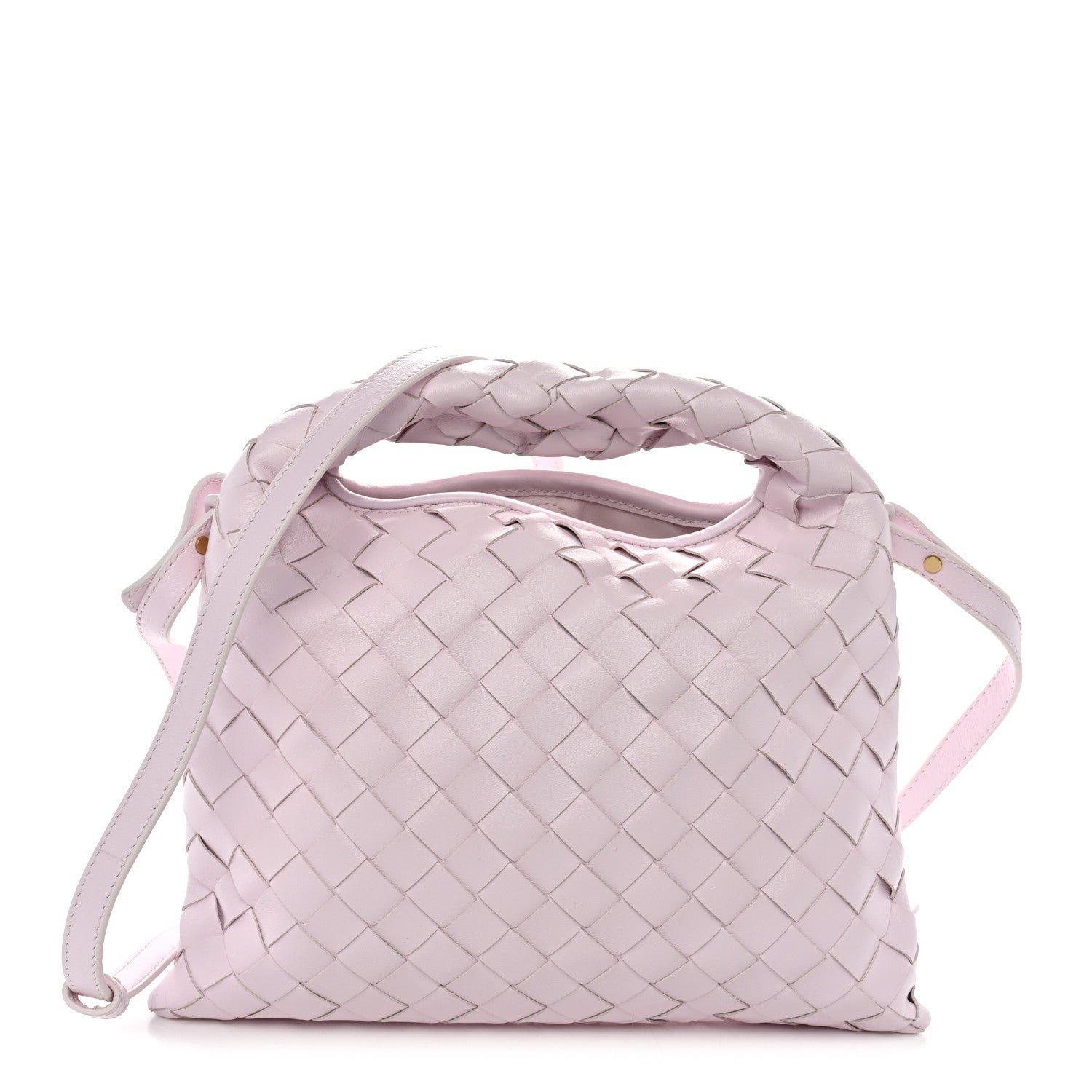 Bottega Veneta Calfskin Intrecciato Mini Hop Bliss Washed