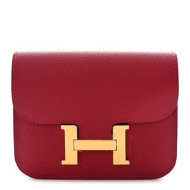 Hermes Epsom Constance Slim Wallet Rubis