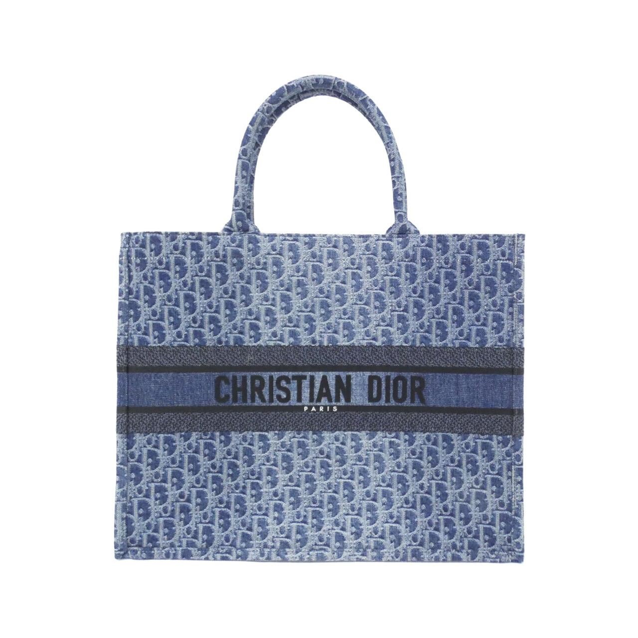 Christian Dior DENIM DIOR OBLIQUE Dior Book Tote Large M1286ZEGC B...