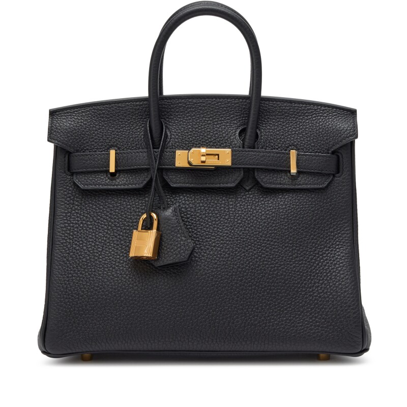 Hermes Black Togo Birkin 25 Gold Hardware, 2023