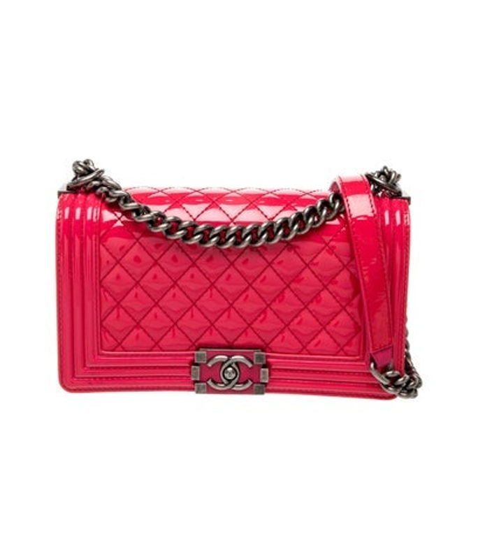 Chanel Medium Patent Boy Bag