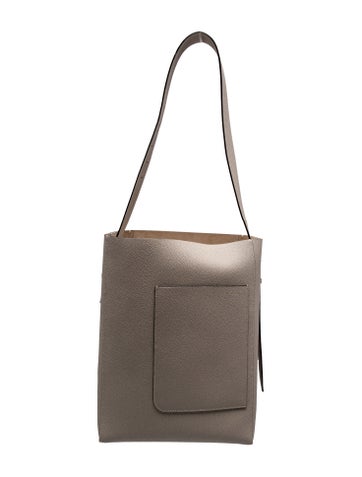 Valextra Leather Soft Bucket Medium
