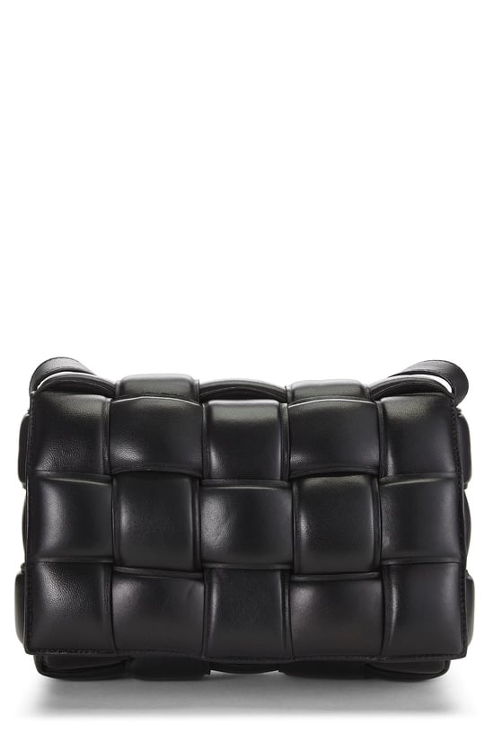 Black Maxi Intrecciato Padded Cassette