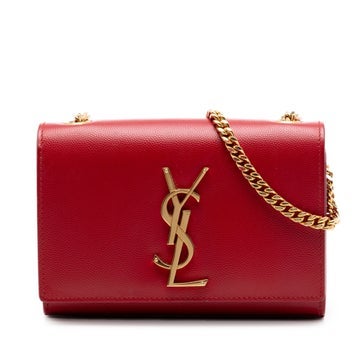 Calf Leather Small Grain De Poudre Monogram Kate Crossbody