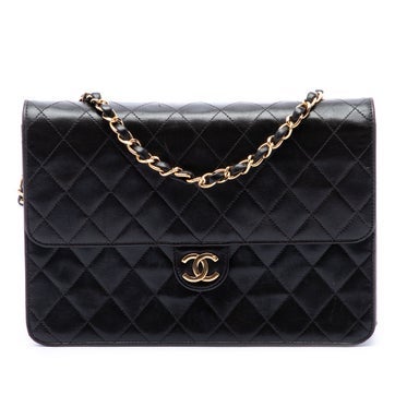 Medium CC Quilted Lambskin Single Flap