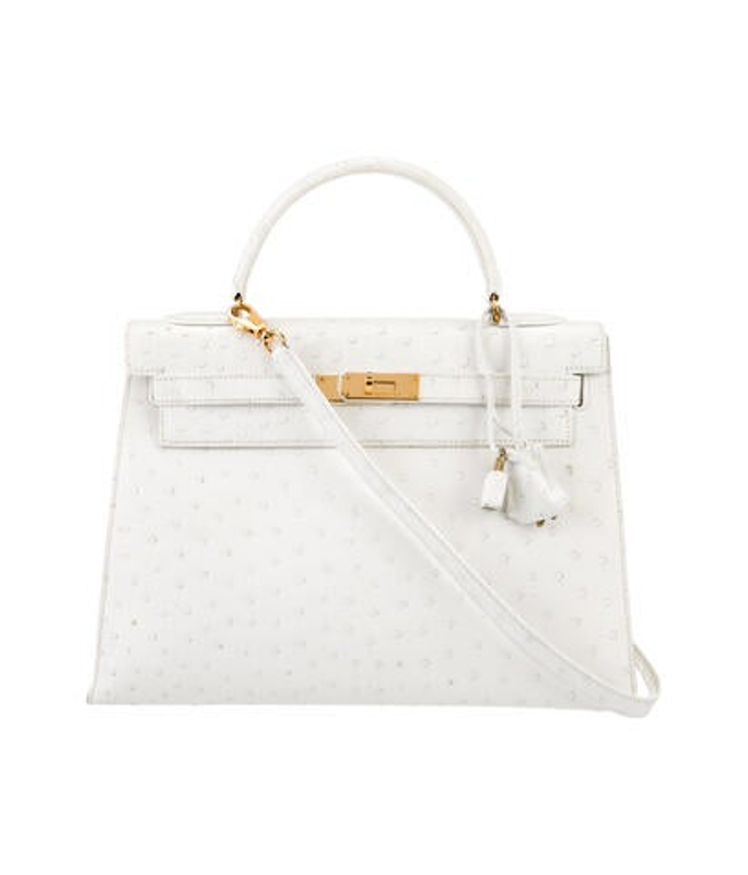 Hermes Ostrich Kelly Sellier 32