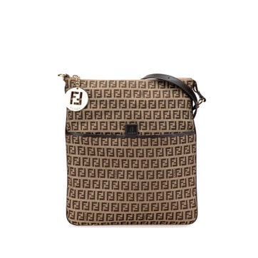 Calf Leather Zucchino Canvas Crossbody