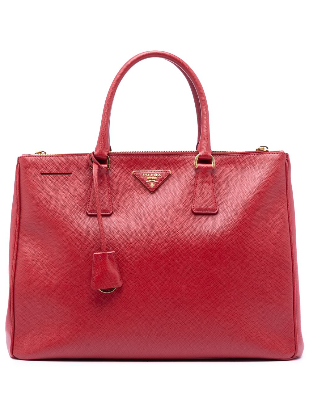 2010-2026 Large Saffiano Lux Galleria Double Zip satchel
