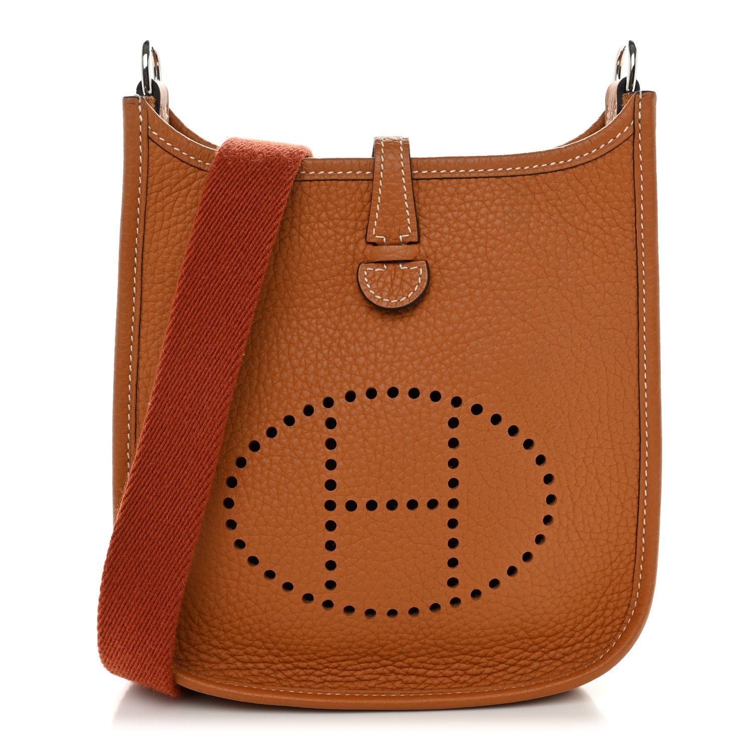 Hermes Taurillon Clemence Amazone Evelyne TPM Toffee Cuivre
