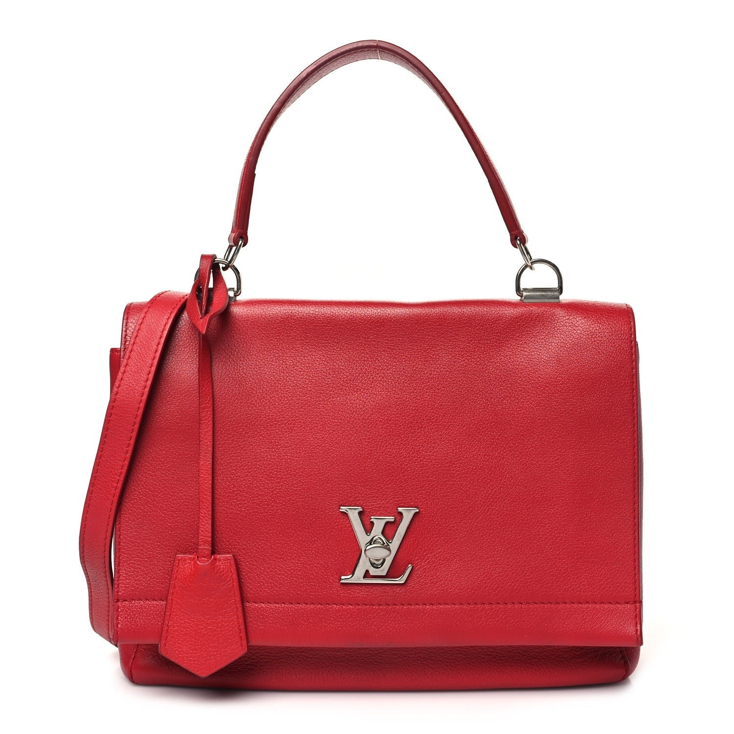 Louis Vuitton Calfskin Lock Me II Rubis