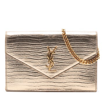 Calfskin Envelope Wallet on Chain