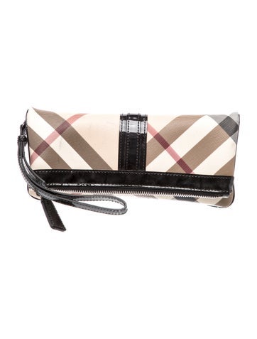 Burberry Super Nova Check Clutch