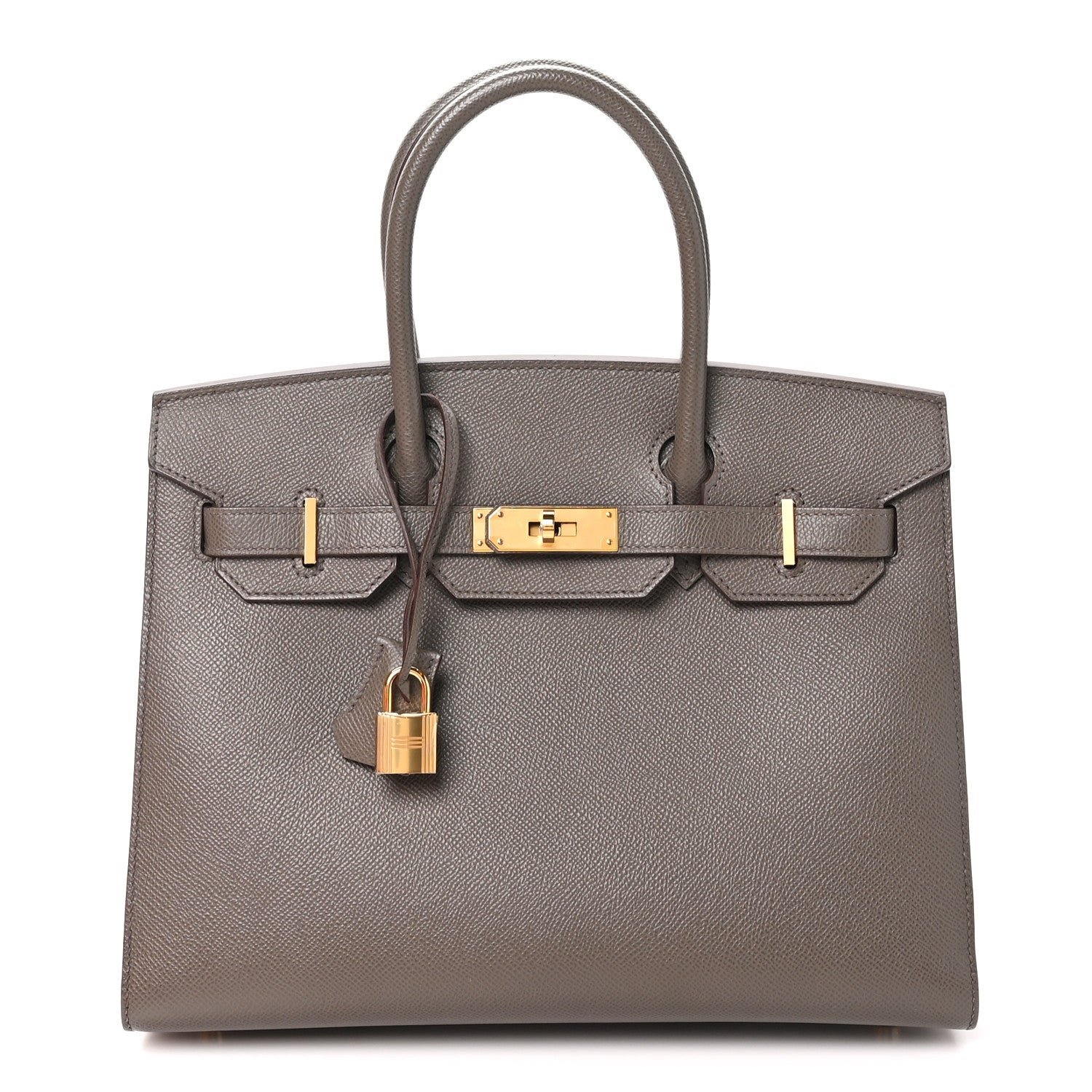 Hermes Epsom Birkin Sellier 30 Etain