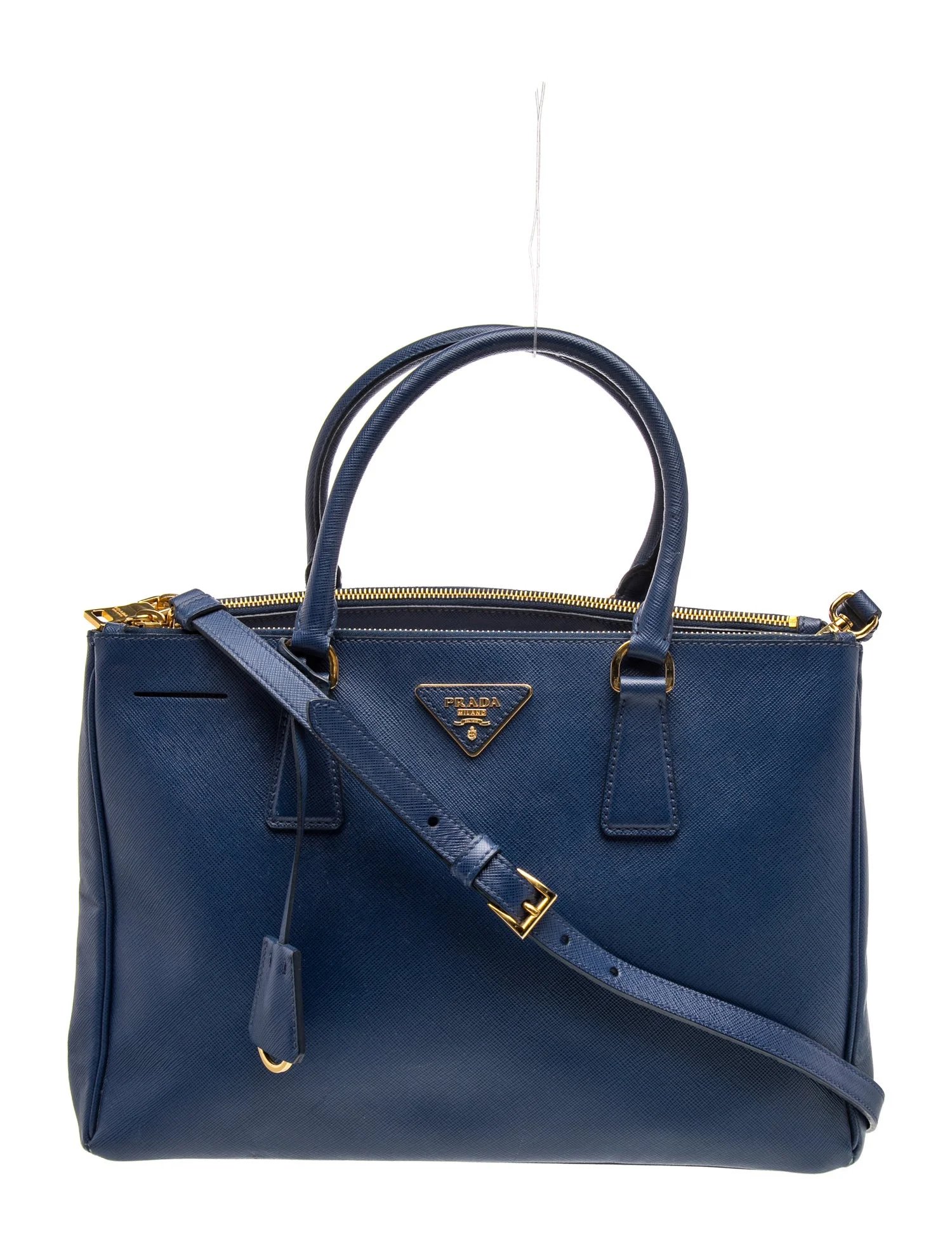 Saffiano Lux Leather Galleria Double Zip Medium