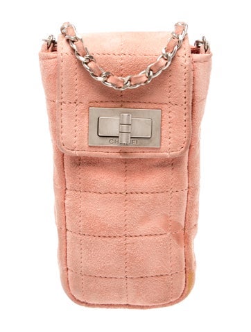 Square Quilt Phone Holder w/ Chain