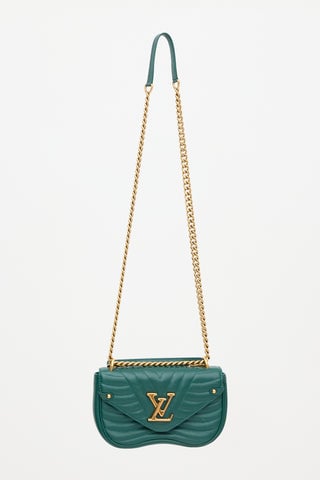 2018 Leather New Wave Chain Bag