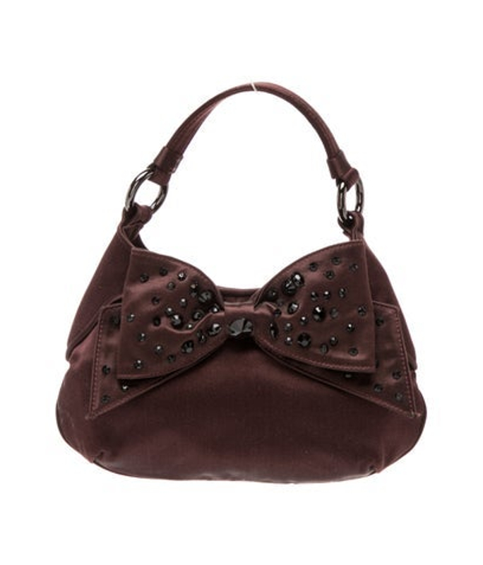 Moschino Satin Top Handle Bag