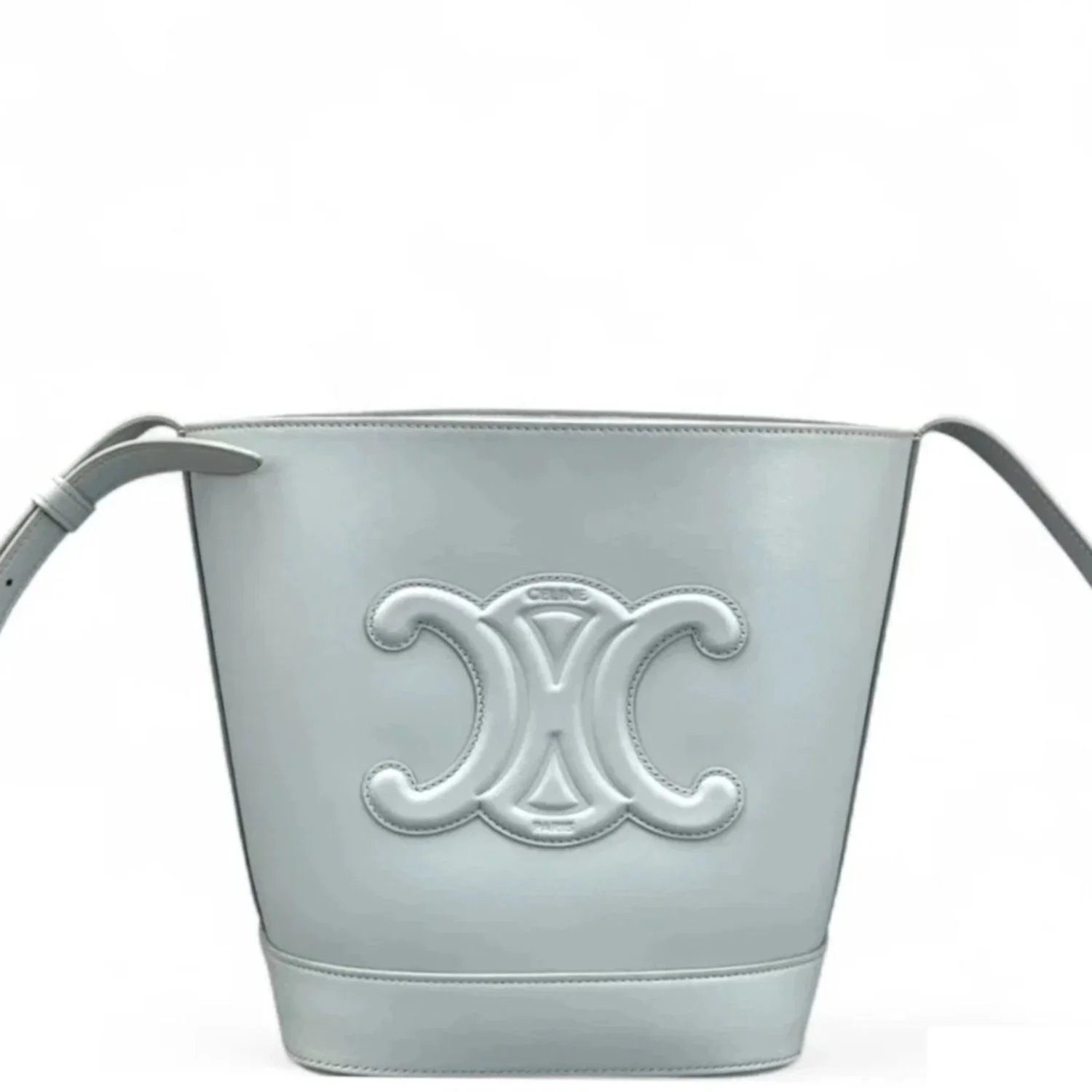 Calfskin Triomphe Bucket Bag Small