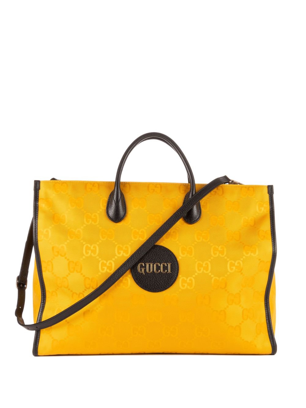 monogram-pattern tote bag