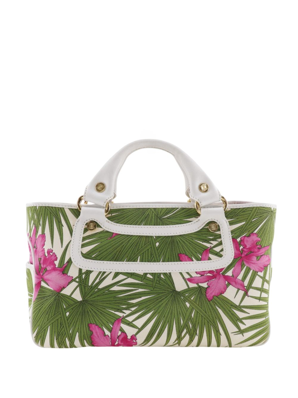 20th Century Canvas Botanical Print Boogie handbag