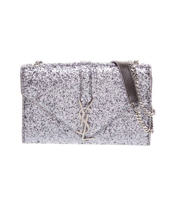 Saint Laurent Laurent Glitter Envelope Small