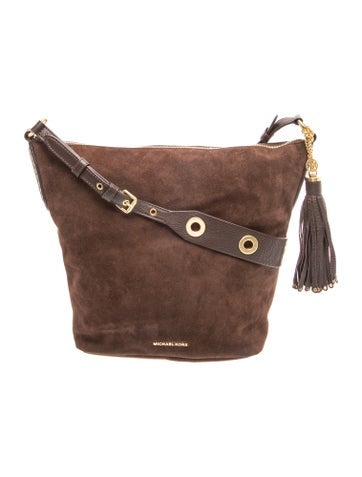 Suede Messenger Bag