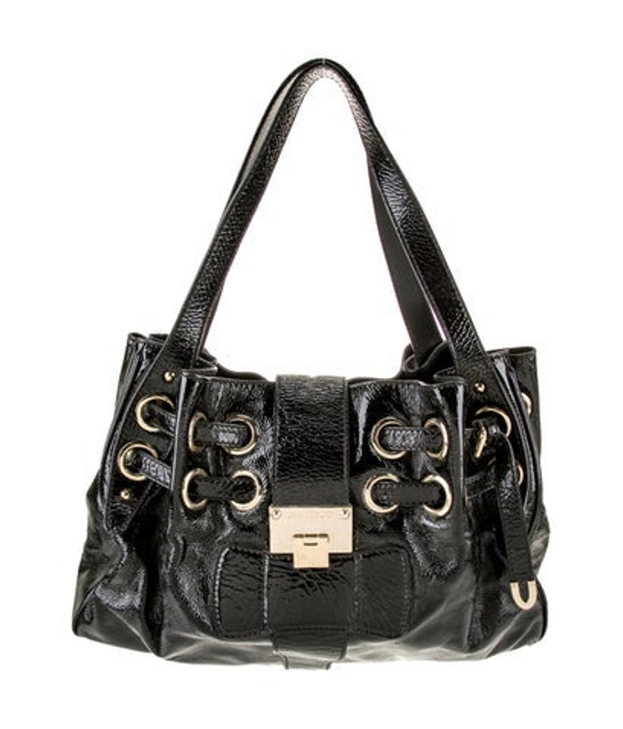Jimmy Choo Choo Patent Leather Shoulder Bag