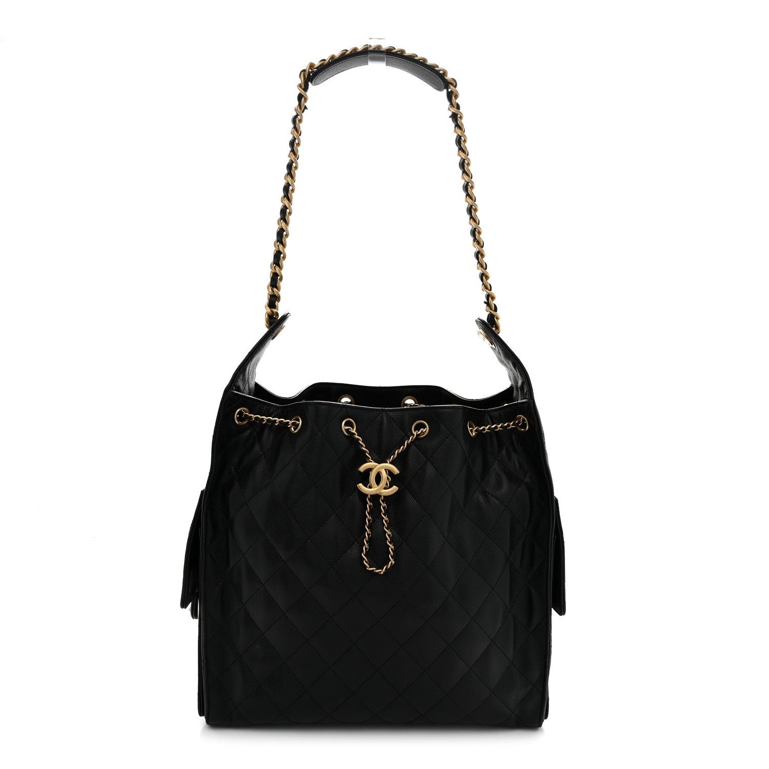 Chanel Caviar Quilted Medium Chanel 25 Handbag Black