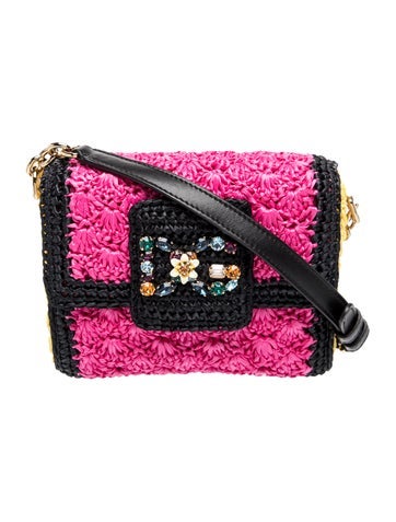 Dolce & Gabbana Raffia Crossbody Bag
