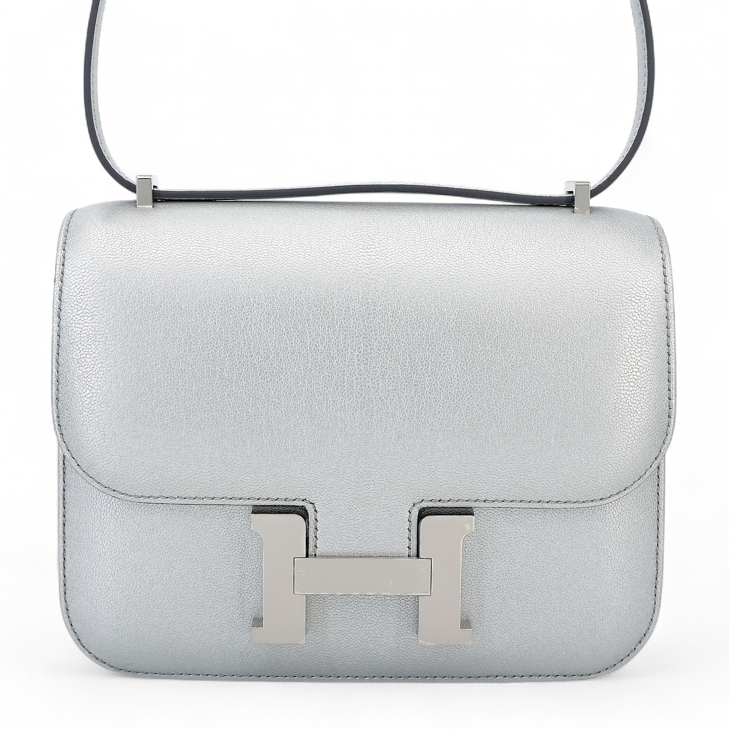 Hermes Brand New ( Rank N ) HERMÈS Constance Mini Argent (05) Chevre Palladium hardware K (2025)