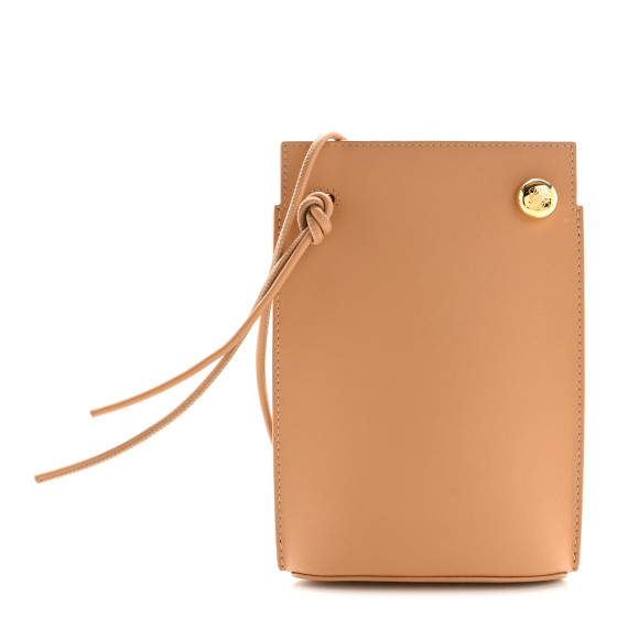 Loewe Classic Smooth Calfskin Pebble Dice Pocket Warm Desert