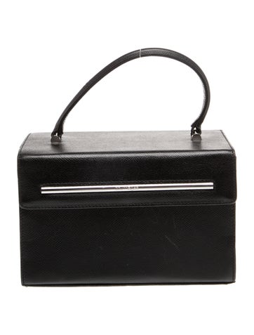 Courreges Leather Top Handle Bag