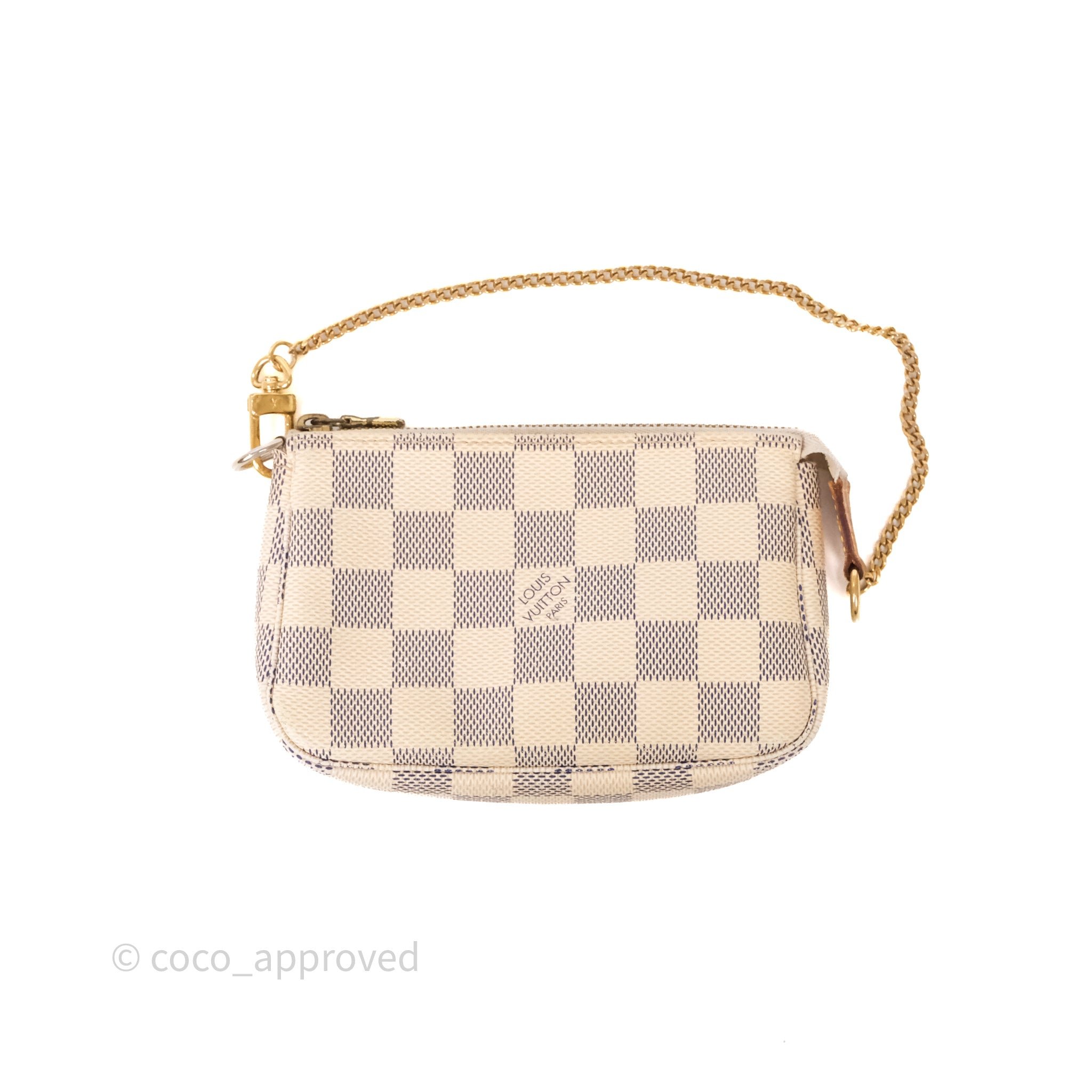 Louis Vuitton Mini Pochette Accessoires Bag Damier Azur