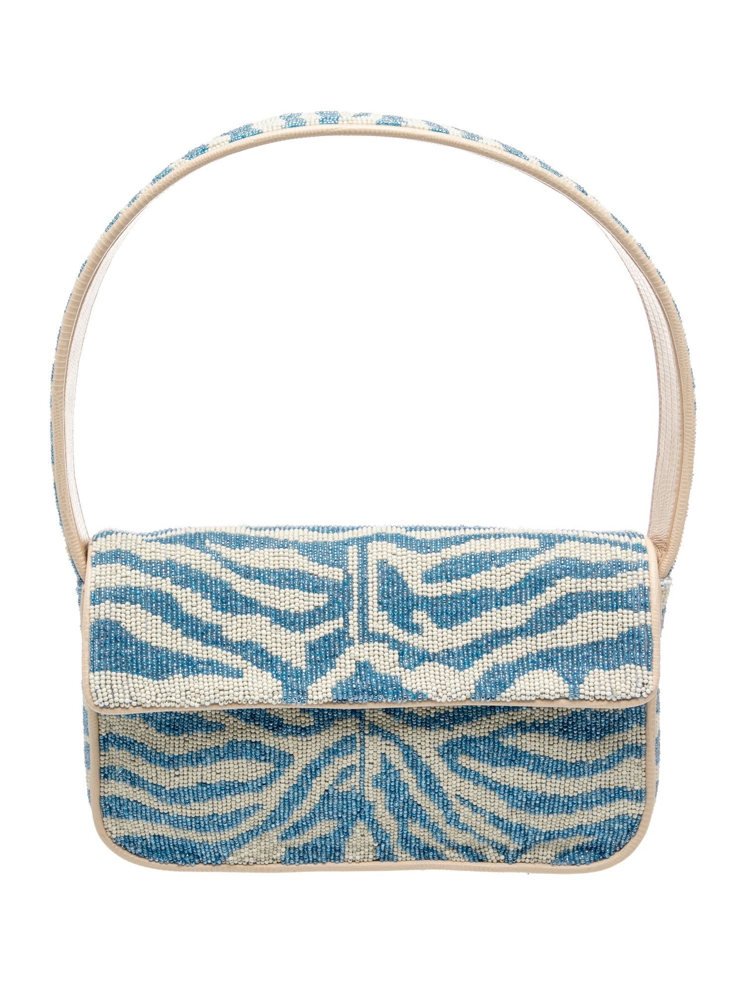 Leather Tommy Beaded Bag