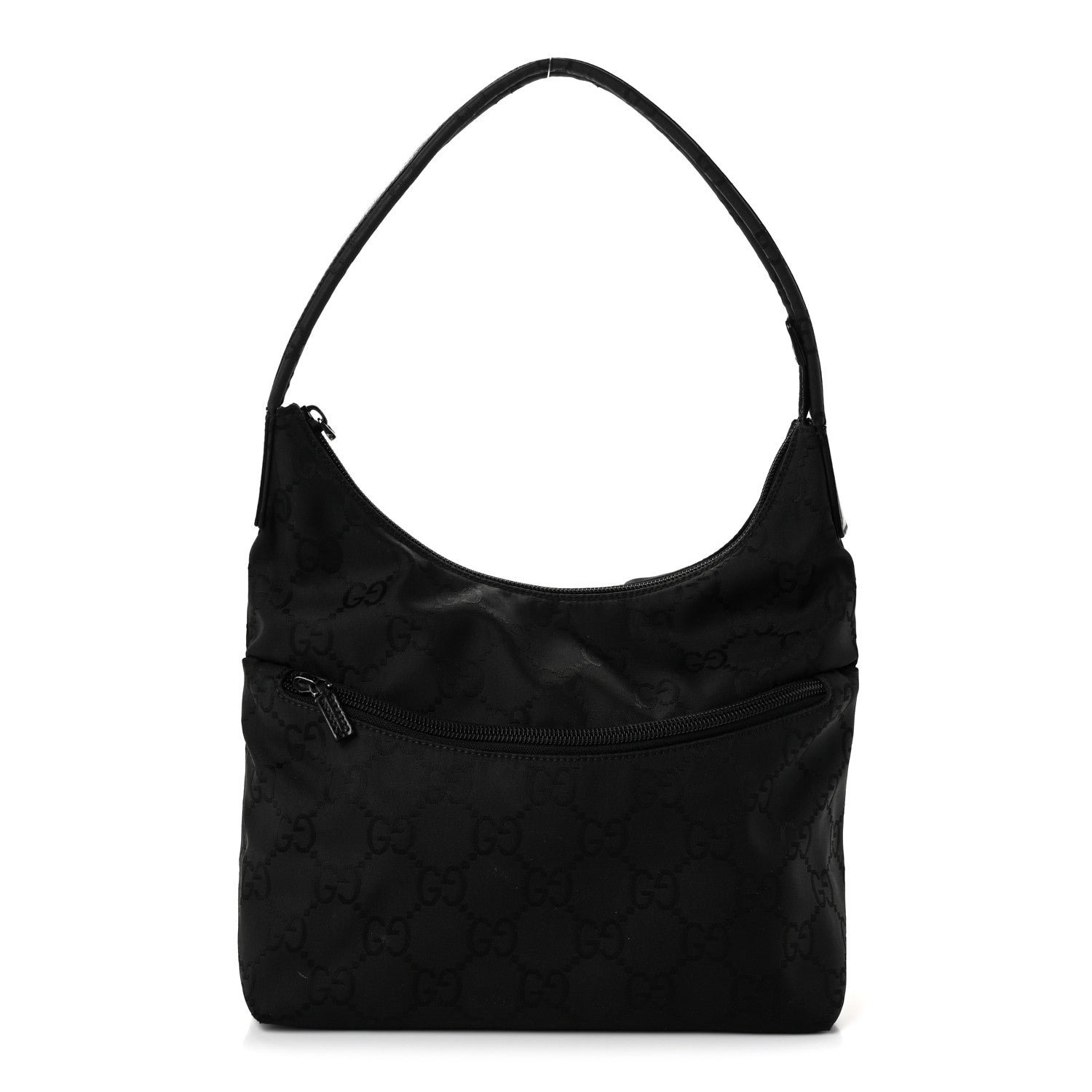 Gucci Nylon Hobo Monogram Small  Black