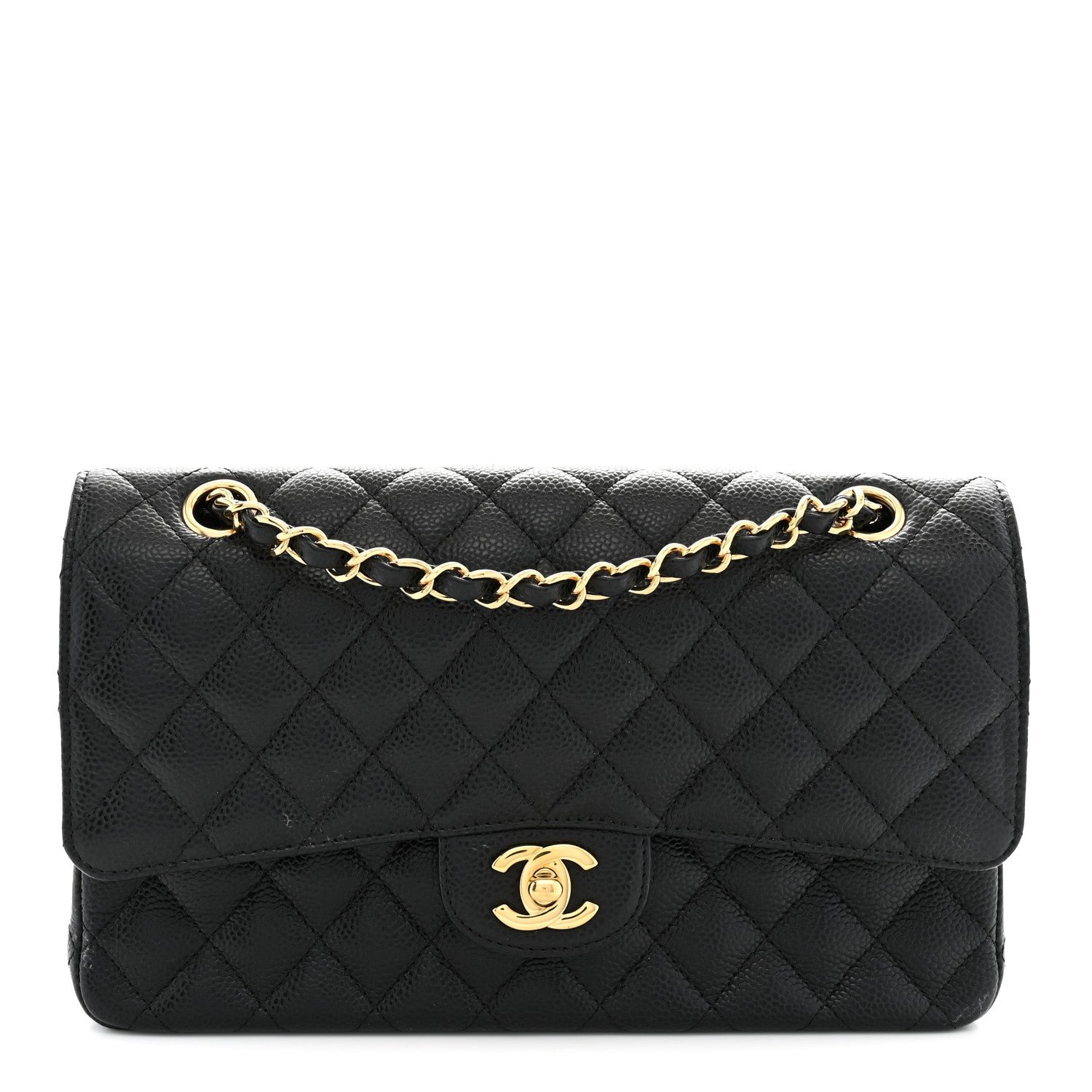 Chanel Caviar Quilted Medium Double Flap Black