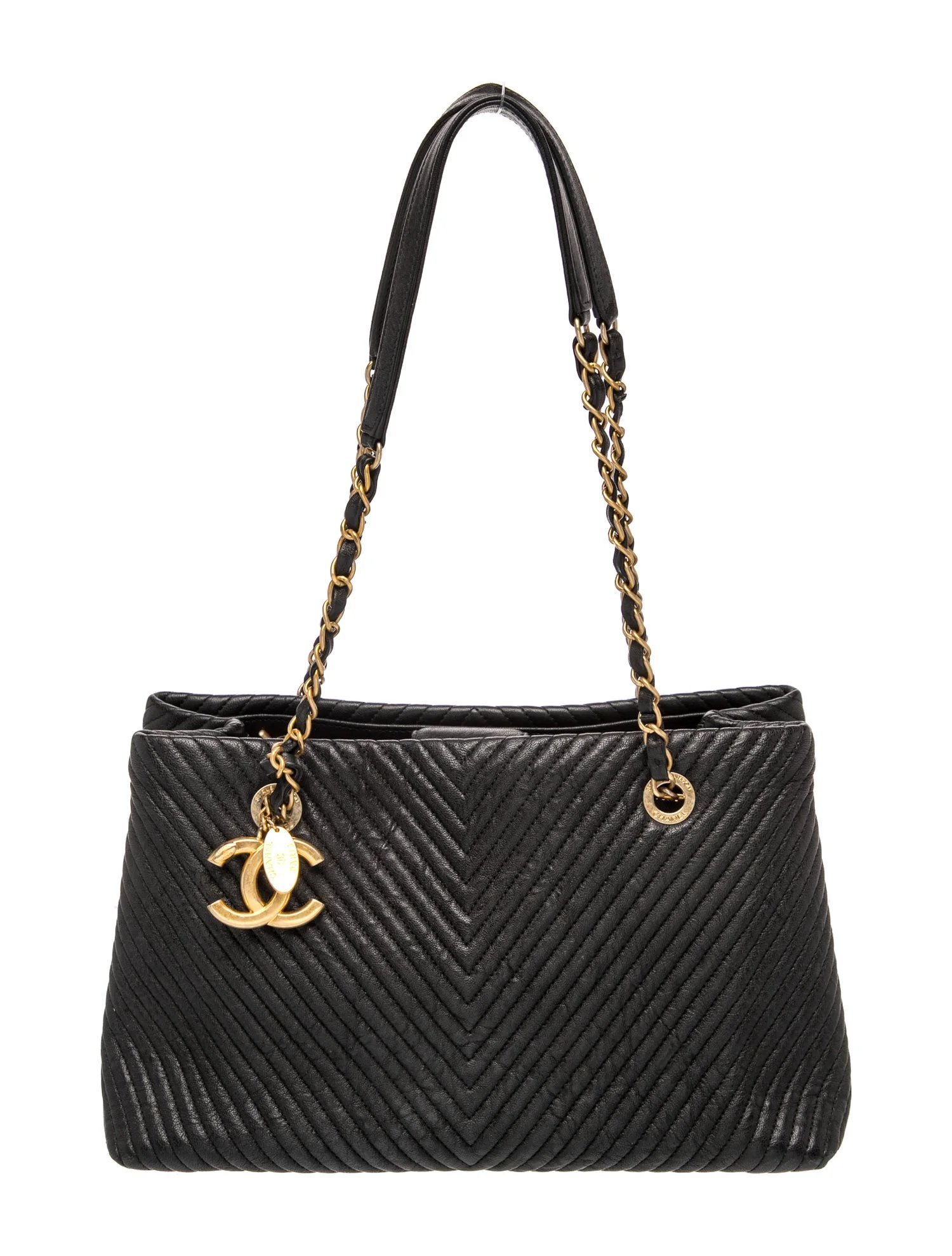 Small Surpique Chevron Tote