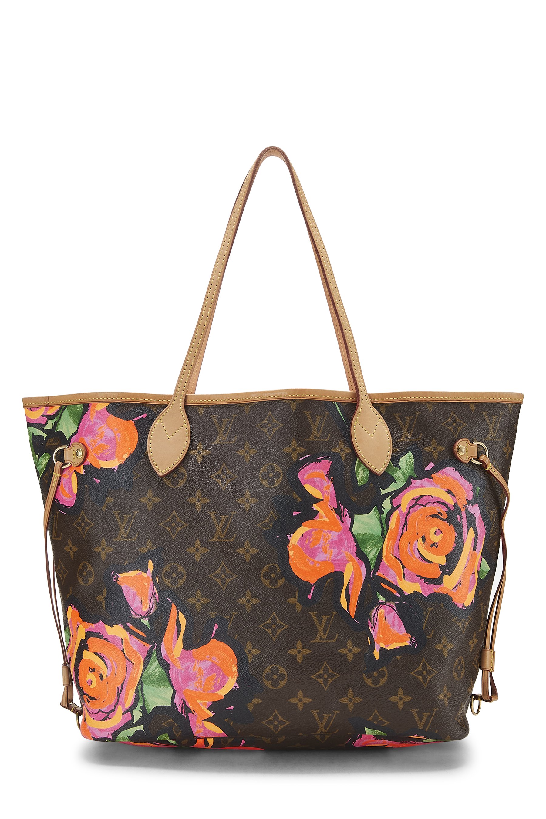 Stephen Sprouse x Louis Vuitton Monogram Canvas Roses Neverfull MM