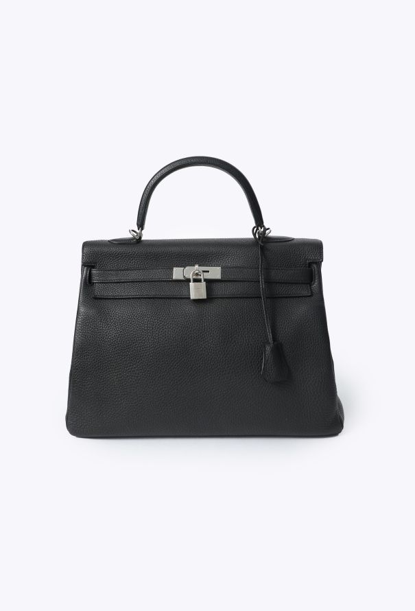 Hermes Black Togo Kelly Retourné 35