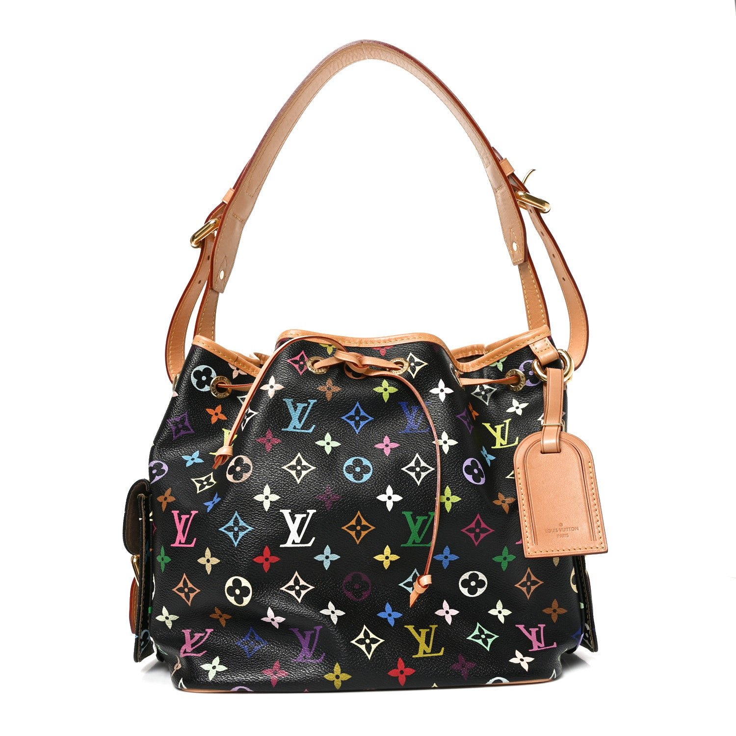 Louis Vuitton Monogram Multicolor Petit Noe Black