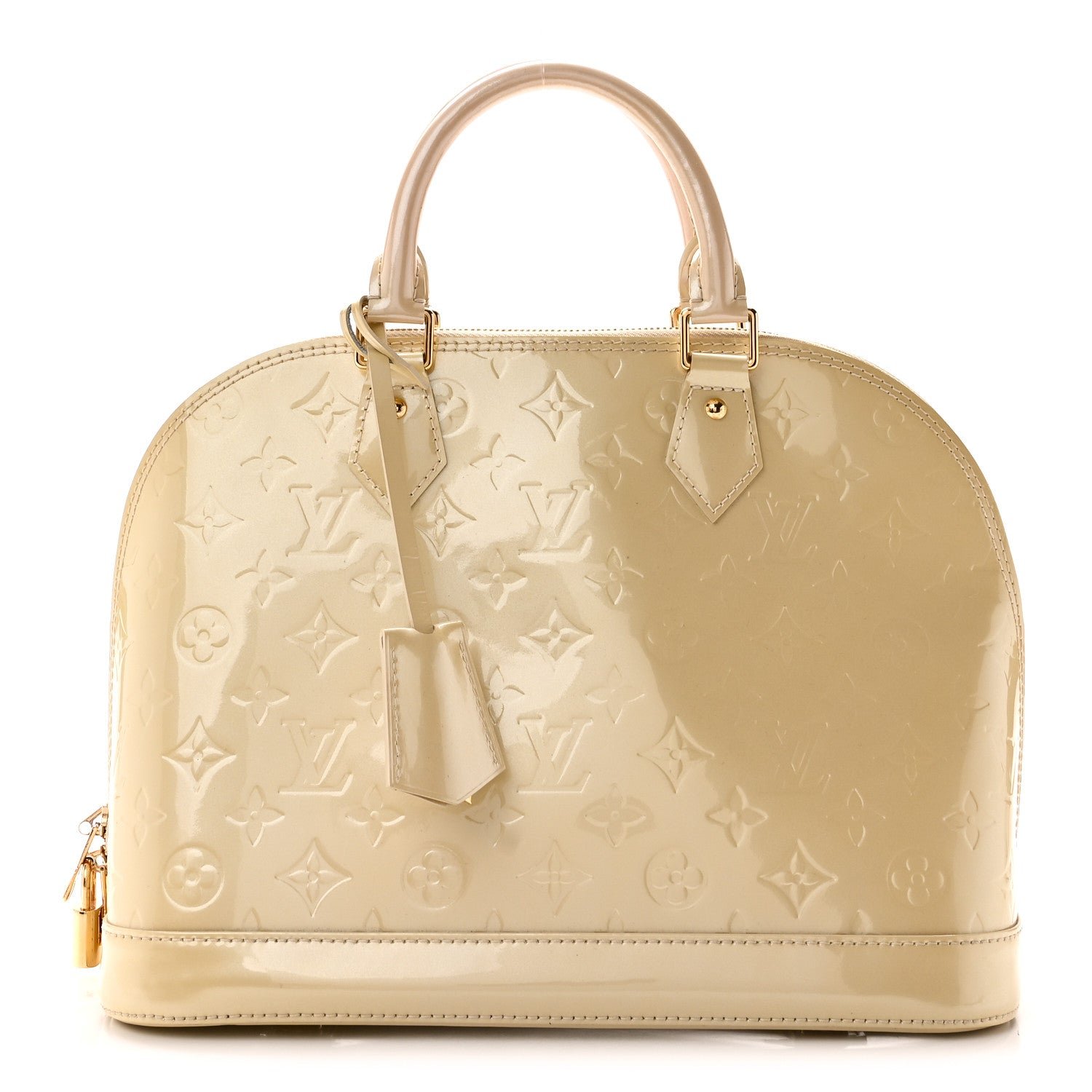 Louis Vuitton Vernis Alma PM Blanc Corail