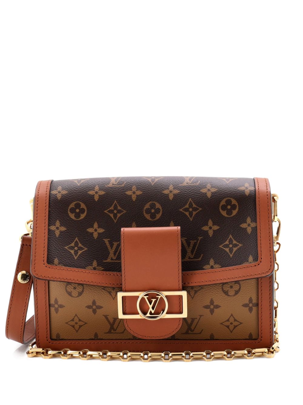 Dauphine Reverse Monogram Canvas MM shoulder bag