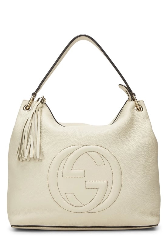 Cream Leather Soho Convertible Hobo
