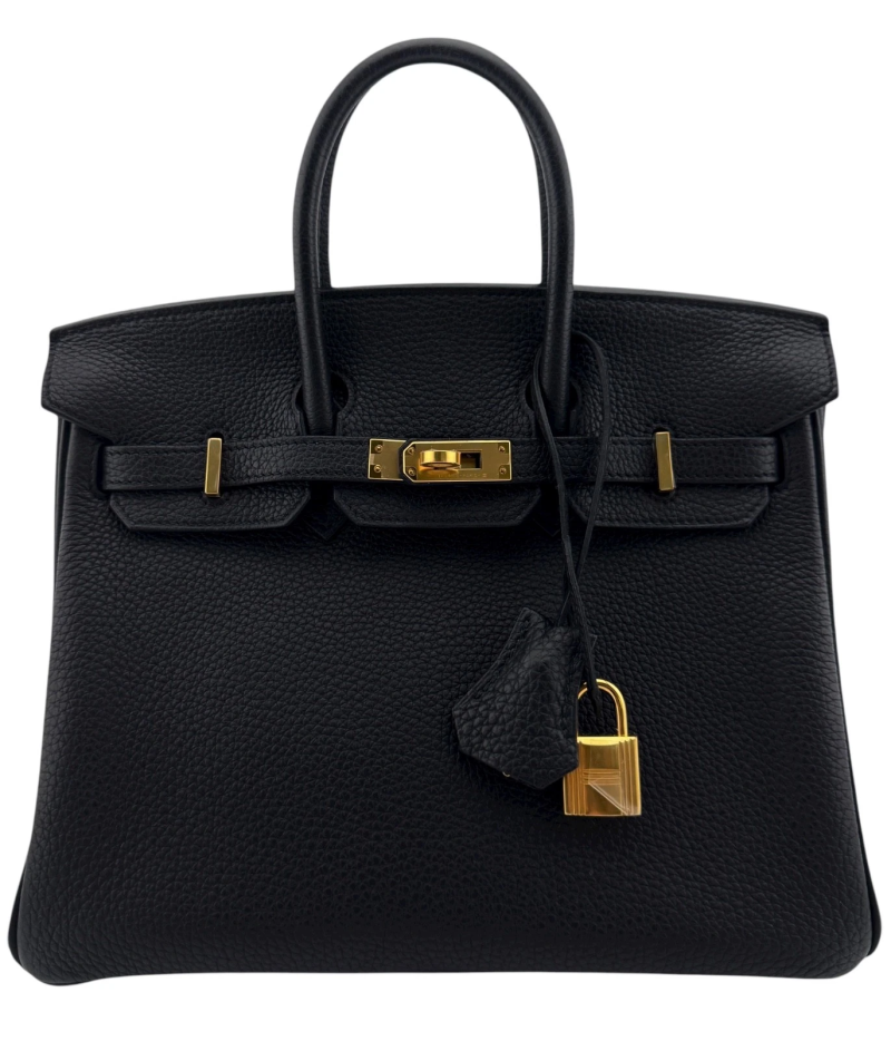 Hermes Black Togo Birkin 25 Gold Hardware, 2020